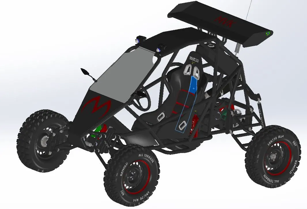 Mechanical Design — Off-road buggy, a 3d design, simulation & xr project by Saeed Iqbal
